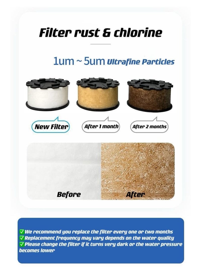 New Premium 4 In1 Long-lasting Sink Faucet Water Filter. Replaceable Tap Water Purifier For Kitchen and Bathroom.Remove 99% Chlorine Soften Hard Water. Relieve Dry Skin, Suitable for Sensitive Skin - Image 5